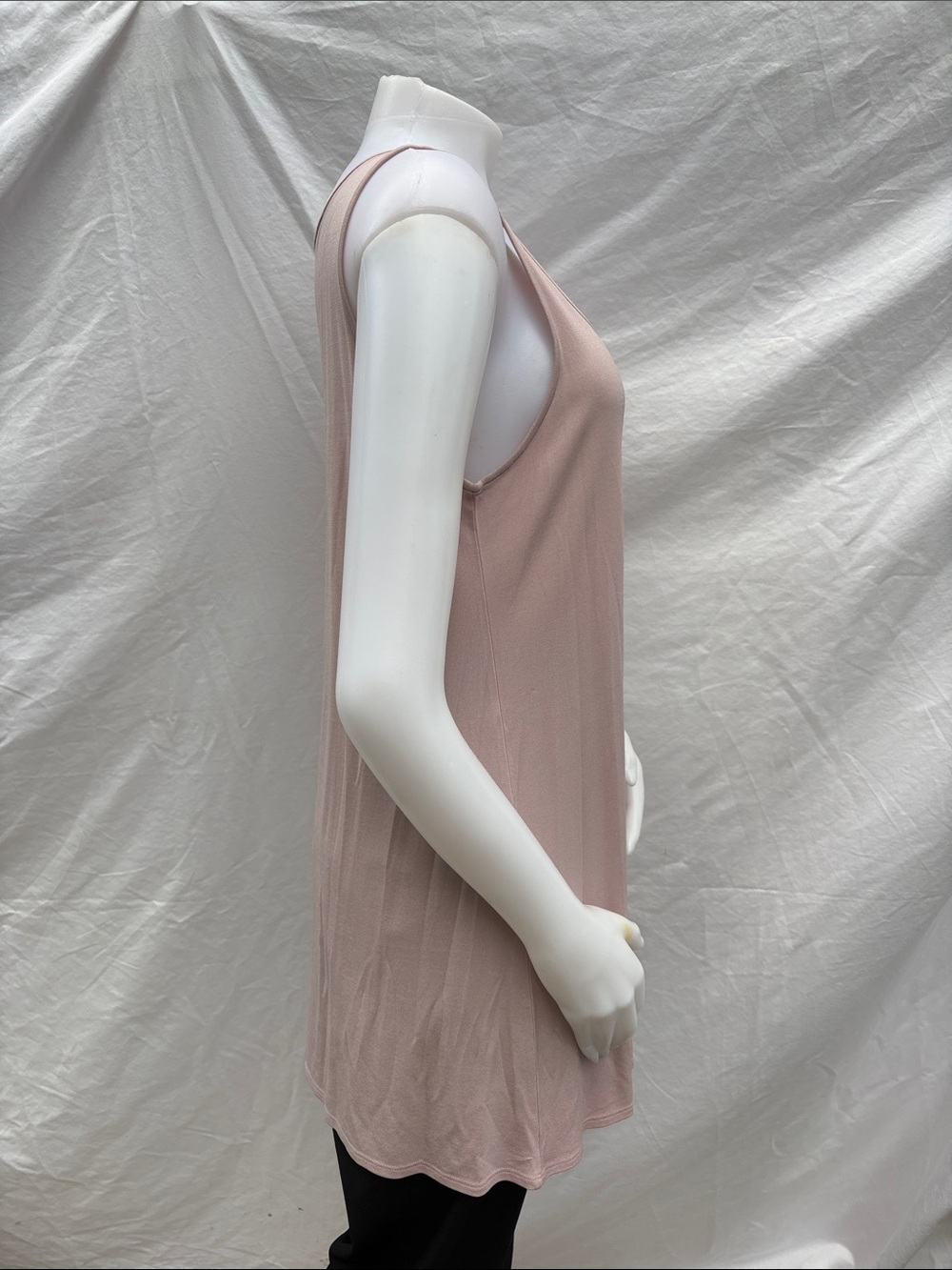 Eileen Fisher Blush Pink Sleeveless Scoop Neck Tank - Picture 8 of 9